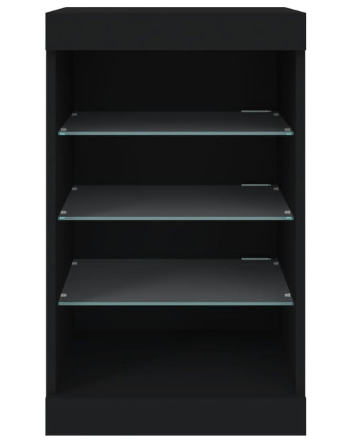 Încărcați imaginea în vizualizatorul Galerie, Servantă cu lumini LED, negru, 41x37x67 cm - Lando

