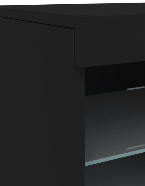 Încărcați imaginea în vizualizatorul Galerie, Servantă cu lumini LED, negru, 41x37x67 cm - Lando
