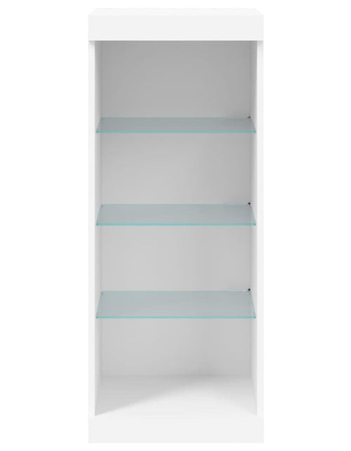 Încărcați imaginea în vizualizatorul Galerie, Servantă cu lumini LED, alb, 41x37x100 cm
