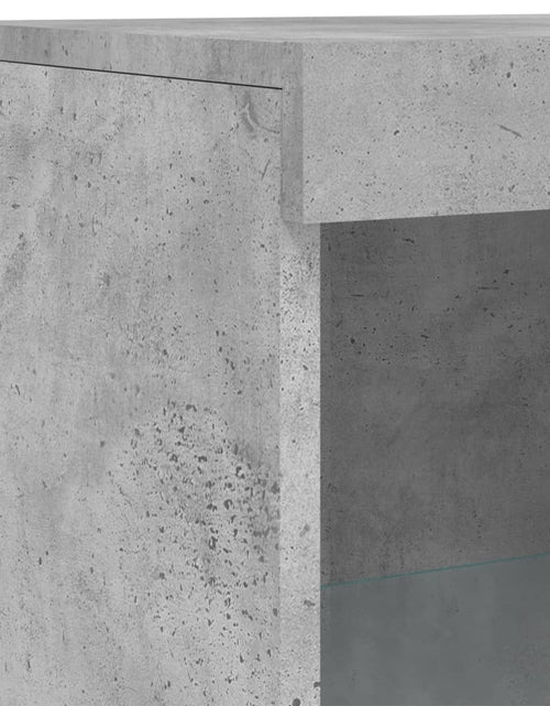 Загрузите изображение в средство просмотра галереи, Servantă cu lumini LED, gri beton, 41x37x100 cm - Lando
