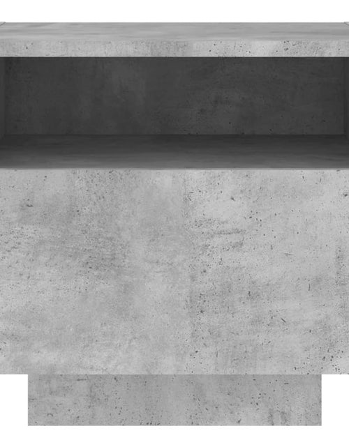 Încărcați imaginea în vizualizatorul Galerie, Noptiere cu lumini LED, 2 buc., gri beton, 40x39x37 cm - Lando
