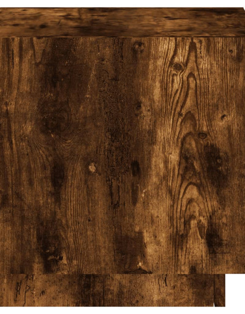 Încărcați imaginea în vizualizatorul Galerie, Noptiere cu lumini LED, 2 buc., stejar fumuriu, 40x39x37 cm - Lando
