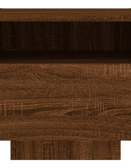 Загрузите изображение в средство просмотра галереи, Noptiere cu lumini LED, 2 buc., stejar maro, 40x39x37 cm - Lando

