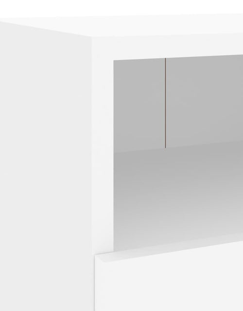 Загрузите изображение в средство просмотра галереи, Comode TV de perete, 2 buc., alb, 40x30x30 cm, lemn prelucrat - Lando
