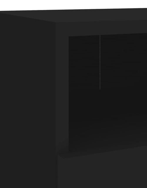 Încărcați imaginea în vizualizatorul Galerie, Comodă TV de perete, negru, 40x30x30 cm, lemn prelucrat - Lando
