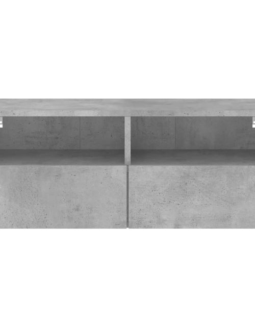 Încărcați imaginea în vizualizatorul Galerie, Comode TV de perete, gri beton, 80x30x30 cm, lemn prelucrat - Lando
