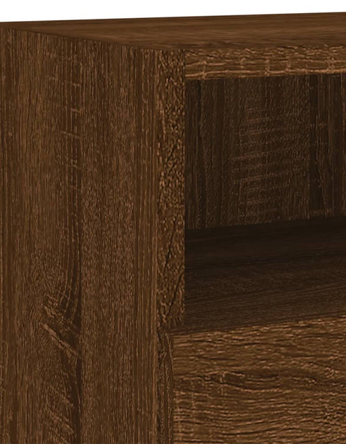 Încărcați imaginea în vizualizatorul Galerie, Comodă TV de perete, stejar maro, 80x30x30 cm lemn, prelucrat - Lando
