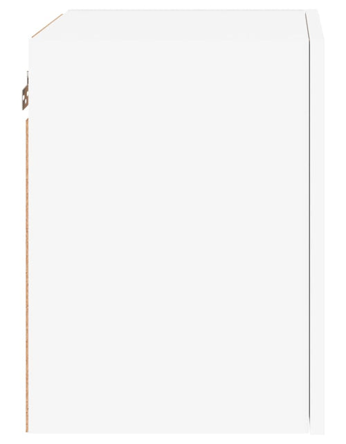 Загрузите изображение в средство просмотра галереи, Comode TV de perete, 2 buc., alb, 40,5x30x40 cm, lemn prelucrat - Lando
