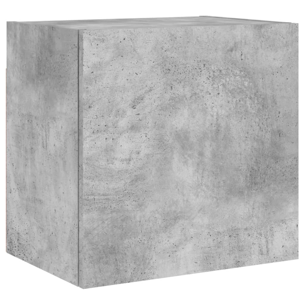 Comodă TV de perete, gri beton, 40,5x30x40 cm, lemn prelucrat - Lando