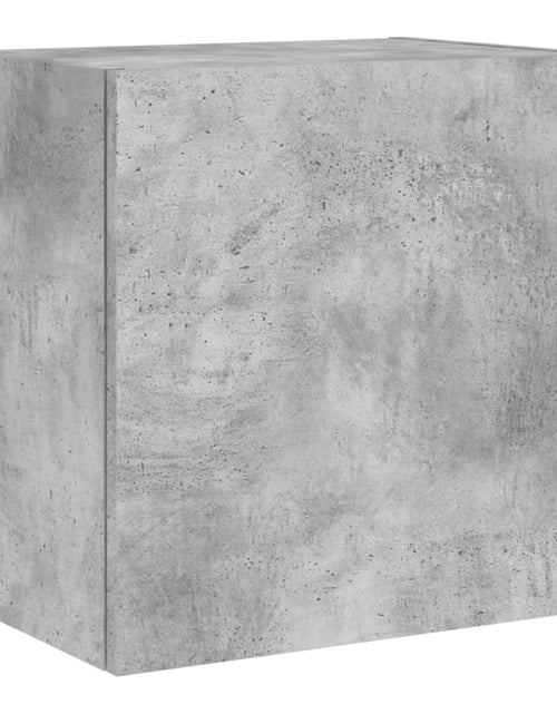 Загрузите изображение в средство просмотра галереи, Comodă TV de perete, gri beton, 40,5x30x40 cm, lemn prelucrat - Lando
