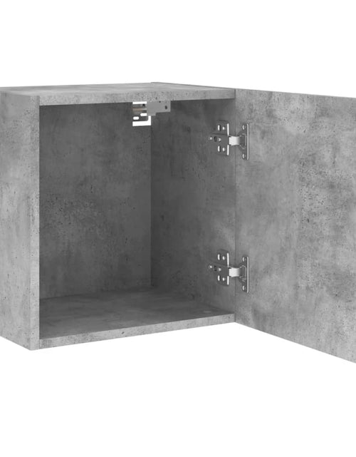 Загрузите изображение в средство просмотра галереи, Comodă TV de perete, gri beton, 40,5x30x40 cm, lemn prelucrat - Lando

