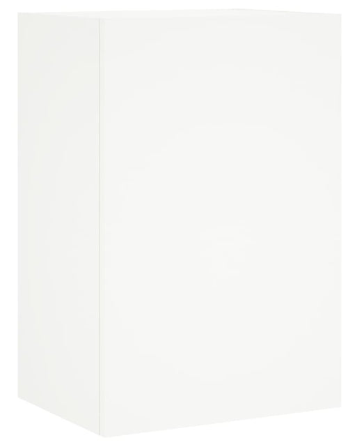 Загрузите изображение в средство просмотра галереи, Comode TV de perete, 2 buc., alb, 40,5x30x60 cm, lemn prelucrat - Lando
