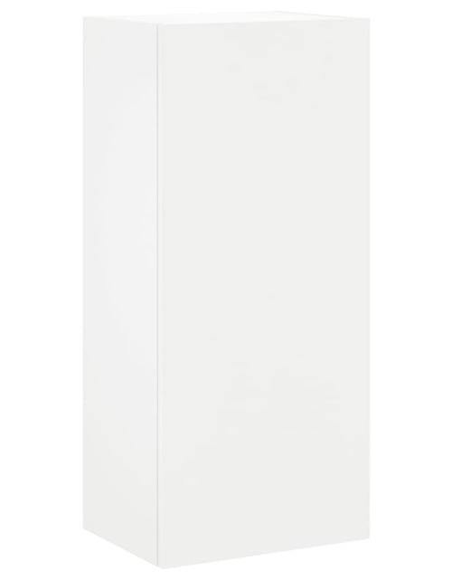 Încărcați imaginea în vizualizatorul Galerie, Comodă TV de perete, alb, 40,5x30x90 cm, lemn prelucrat - Lando
