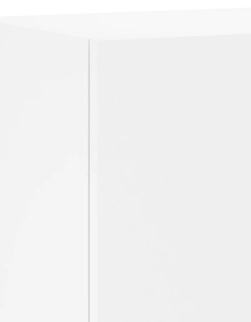 Загрузите изображение в средство просмотра галереи, Comodă TV de perete, alb, 40,5x30x90 cm, lemn prelucrat - Lando
