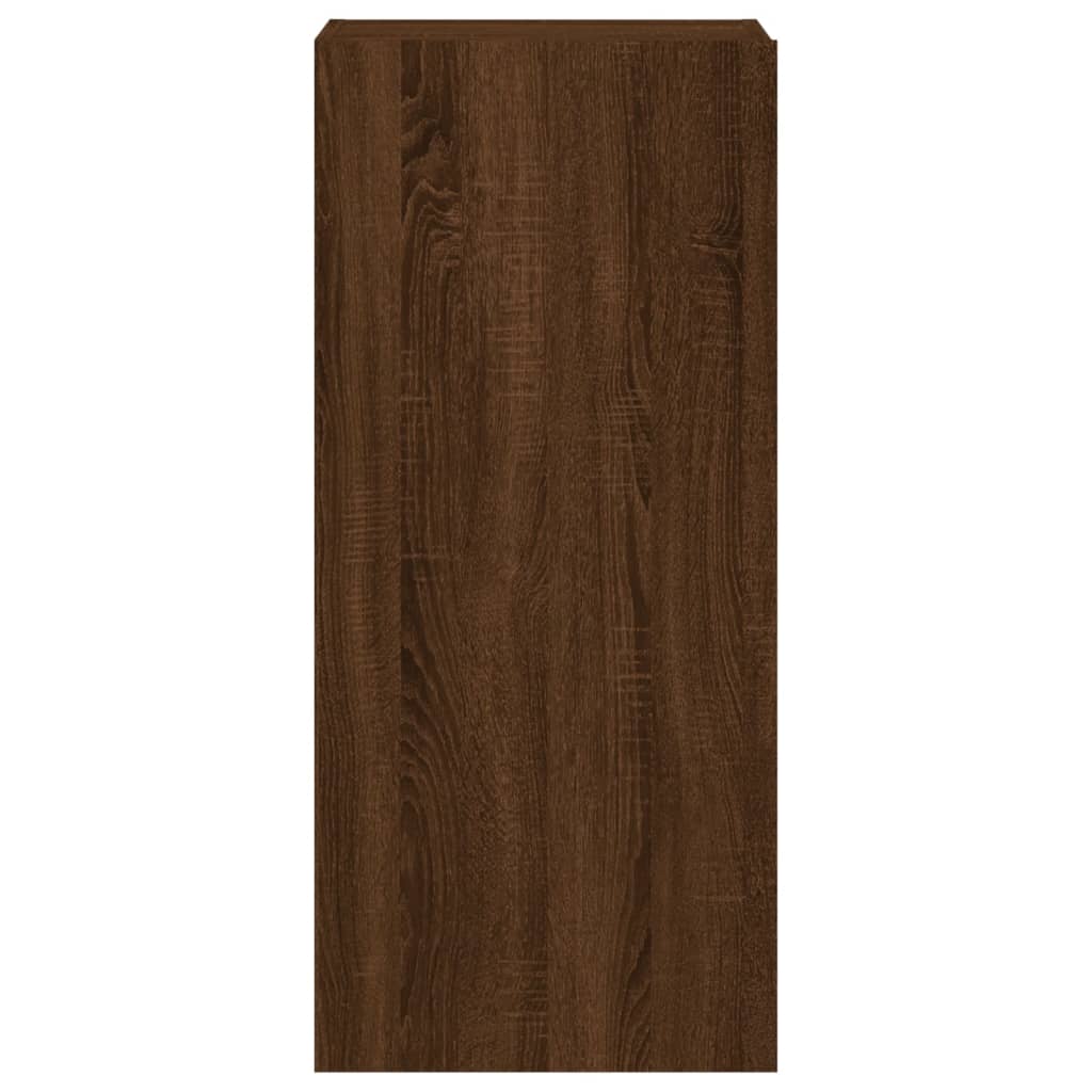 Comodă TV de perete, stejar maro, 40,5x30x90 cm, lemn prelucrat - Lando
