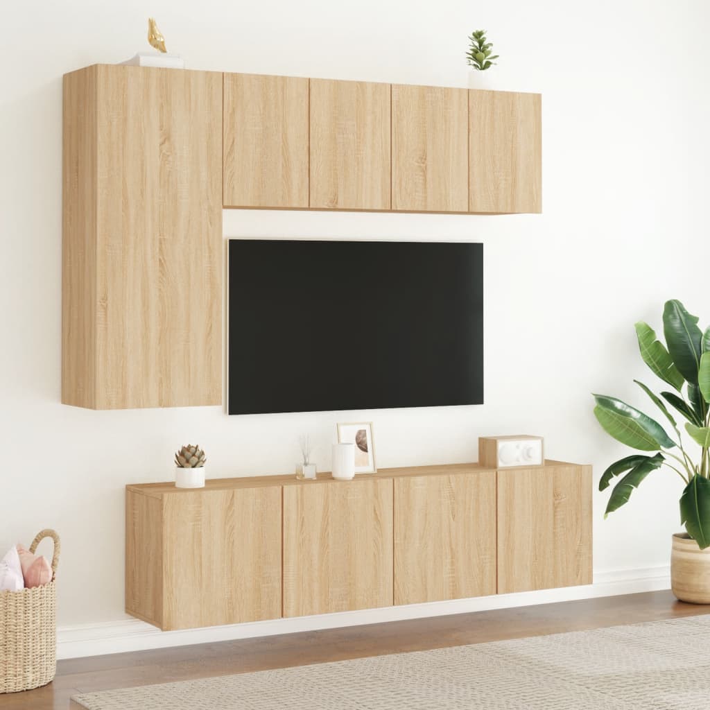 Comodă TV de perete, stejar sonoma, 60x30x41 cm - Lando