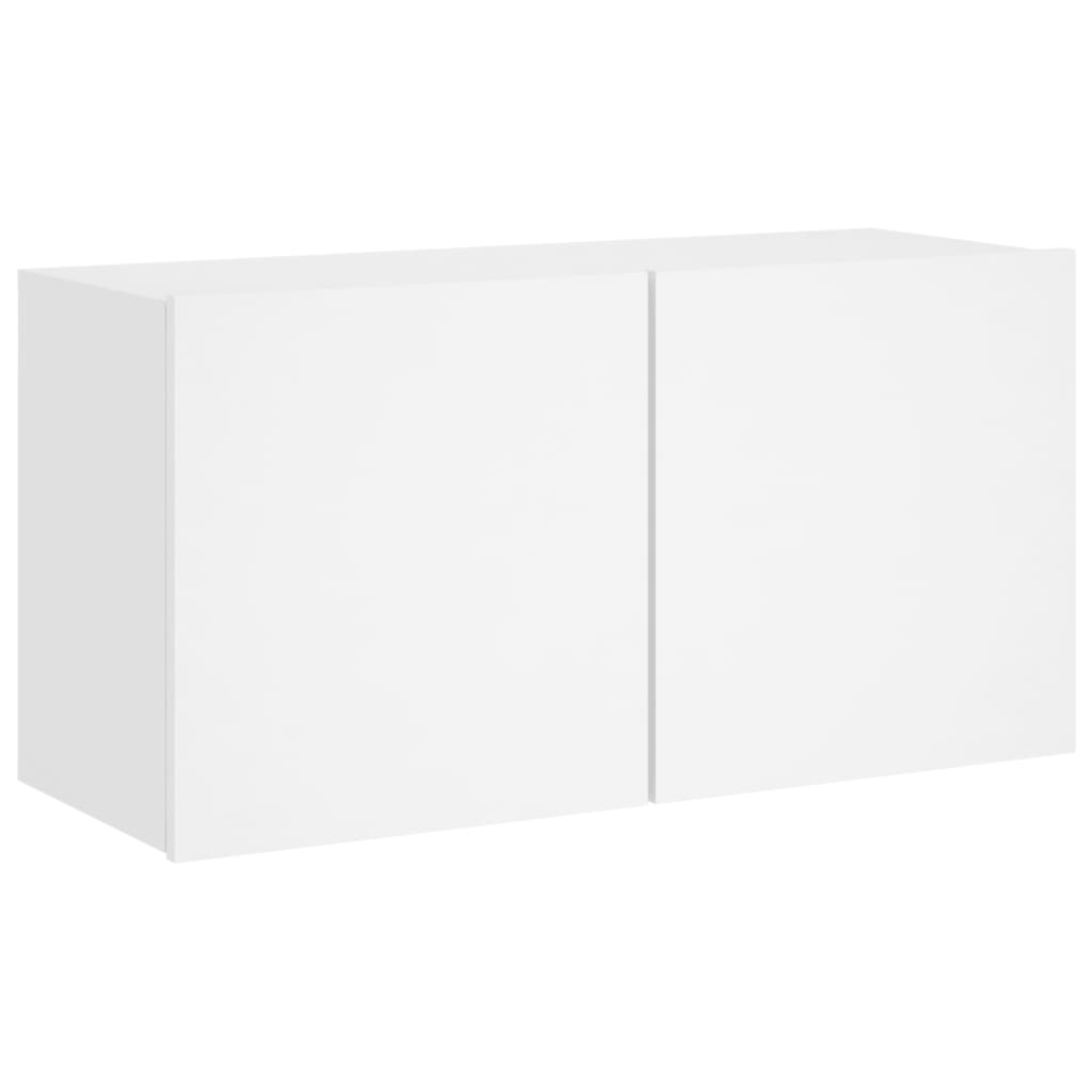 Comodă TV de perete, alb, 80x30x41 cm - Lando