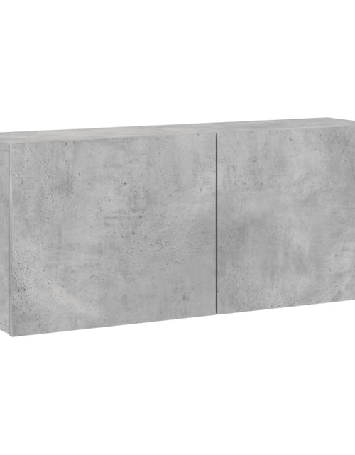 Încărcați imaginea în vizualizatorul Galerie, Comodă TV de perete, gri beton, 100x30x41 cm - Lando
