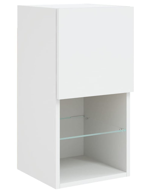Încărcați imaginea în vizualizatorul Galerie, Comode TV cu lumini LED, 2 buc., alb, 30,5x30x60 cm - Lando
