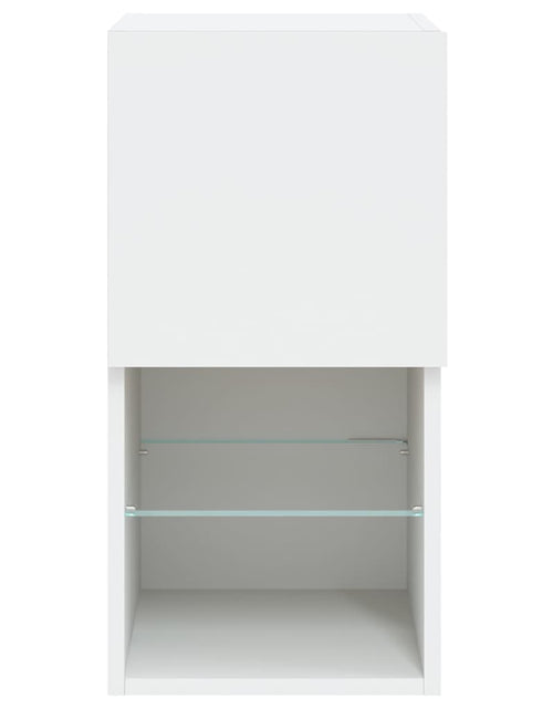 Загрузите изображение в средство просмотра галереи, Comode TV cu lumini LED, 2 buc., alb, 30,5x30x60 cm - Lando
