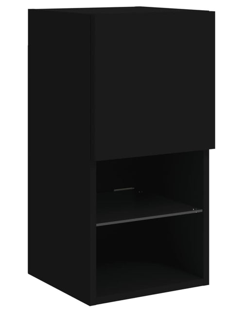 Încărcați imaginea în vizualizatorul Galerie, Comodă TV cu lumini LED, negru, 30,5x30x60 cm - Lando
