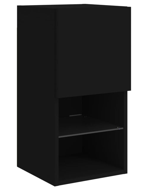 Încărcați imaginea în vizualizatorul Galerie, Comode TV cu lumini LED, 2 buc., negru, 30,5x30x60 cm - Lando

