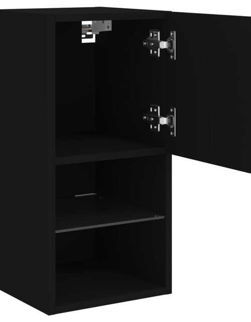 Încărcați imaginea în vizualizatorul Galerie, Comode TV cu lumini LED, 2 buc., negru, 30,5x30x60 cm - Lando
