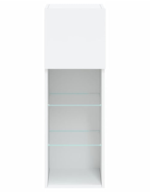 Încărcați imaginea în vizualizatorul Galerie, Comodă TV cu lumini LED, alb, 30,5x30x90 cm - Lando
