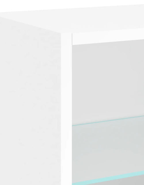 Загрузите изображение в средство просмотра галереи, Noptieră cu lumini LED montată pe perete, alb - Lando
