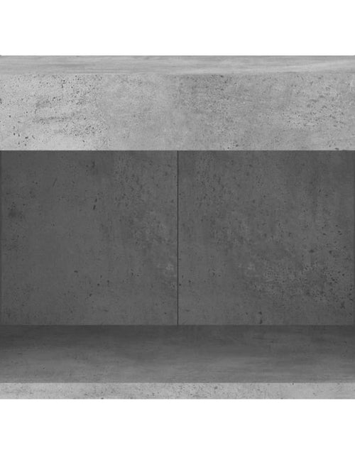 Încărcați imaginea în vizualizatorul Galerie, Noptieră cu lumini LED montată pe perete, gri beton - Lando
