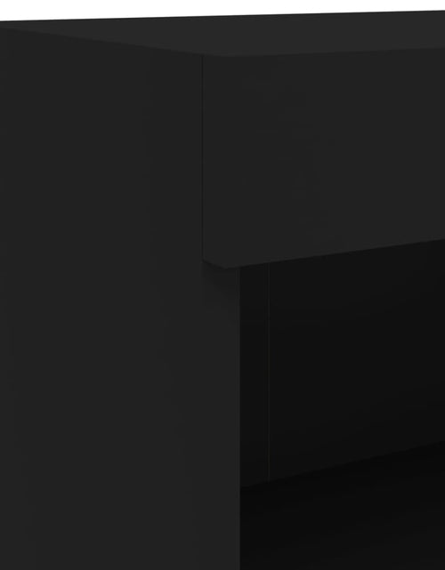 Încărcați imaginea în vizualizatorul Galerie, Comode TV cu lumini LED, 2 buc., negru, 60x30x30 cm - Lando

