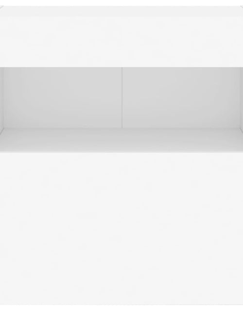 Загрузите изображение в средство просмотра галереи, Comodă TV de perete cu lumini LED, alb, 40x30x40 cm - Lando
