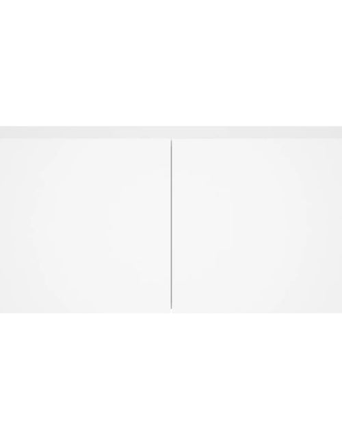 Загрузите изображение в средство просмотра галереи, Comodă TV de perete cu lumini LED, alb, 100x35x41 cm - Lando
