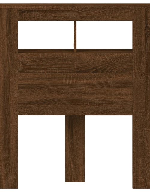 Încărcați imaginea în vizualizatorul Galerie, Tăblie de pat cu LED, stejar maro, 100x18,5x103,5 cm, lemn - Lando

