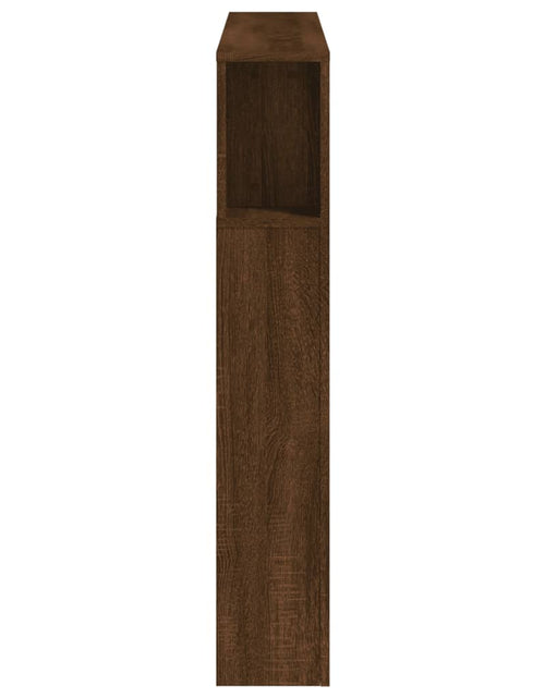 Încărcați imaginea în vizualizatorul Galerie, Tăblie de pat cu LED, stejar maro, 120x18,5x103,5 cm, lemn - Lando
