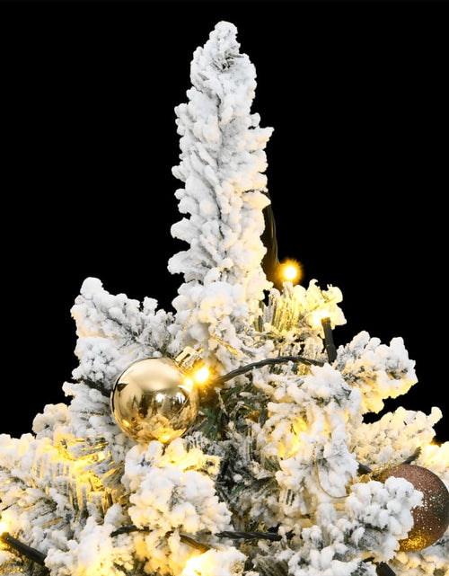 Încărcați imaginea în vizualizatorul Galerie, Brad Crăciun artificial articulat cu 150 LED-uri/globuri 120 cm - Lando
