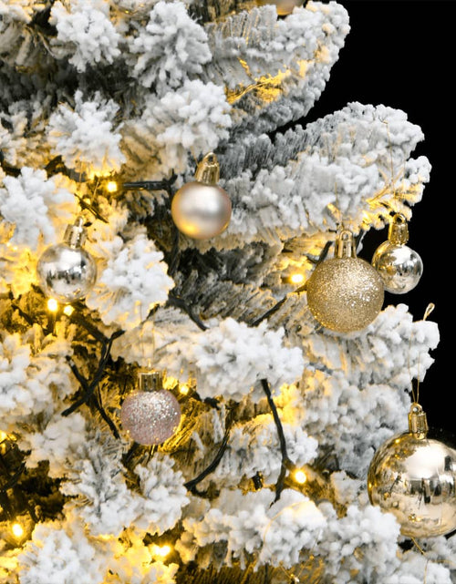 Încărcați imaginea în vizualizatorul Galerie, Brad Crăciun artificial articulat cu 150 LED-uri/globuri 120 cm - Lando
