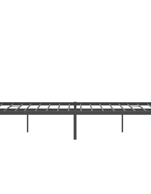 Загрузите изображение в средство просмотра галереи, Cadru de pat metalic cu tăblie, negru, 140x200 cm - Lando
