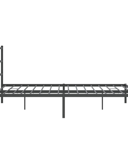Загрузите изображение в средство просмотра галереи, Cadru de pat metalic cu tăblie, negru, 183x213 cm - Lando
