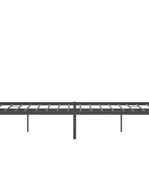 Încărcați imaginea în vizualizatorul Galerie, Cadru pat metalic cu tăblie de cap/picioare , negru, 140x190 cm - Lando
