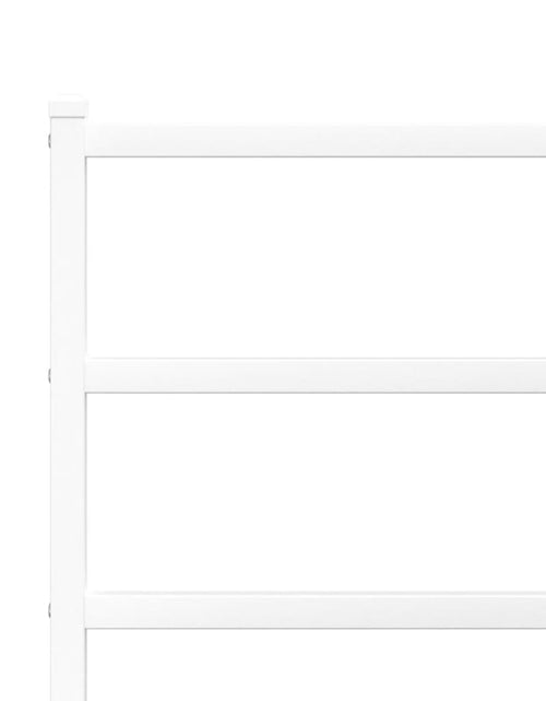 Загрузите изображение в средство просмотра галереи, Cadru pat metalic cu tăblie de cap/picioare , alb, 120x200 cm - Lando
