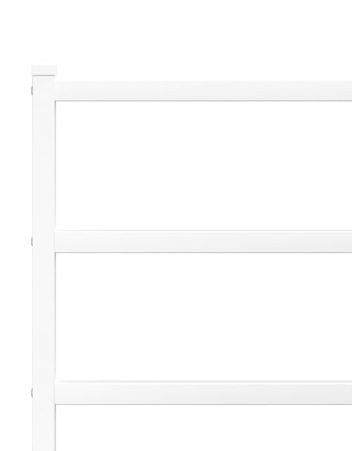 Загрузите изображение в средство просмотра галереи, Cadru pat metalic cu tăblie de cap/picioare , alb, 183x213 cm - Lando
