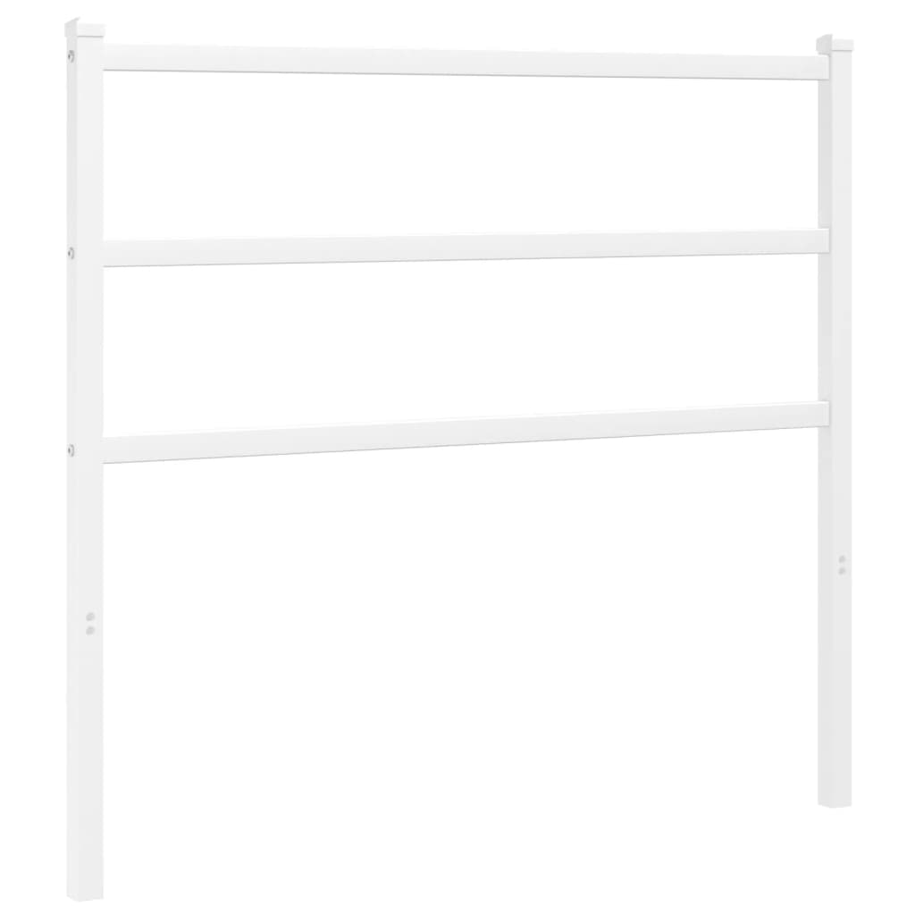 Tăblie de pat metalică, alb, 107 cm - Lando
