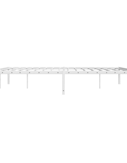 Încărcați imaginea în vizualizatorul Galerie, Cadru pat metalic, alb, 193x203 cm - Lando

