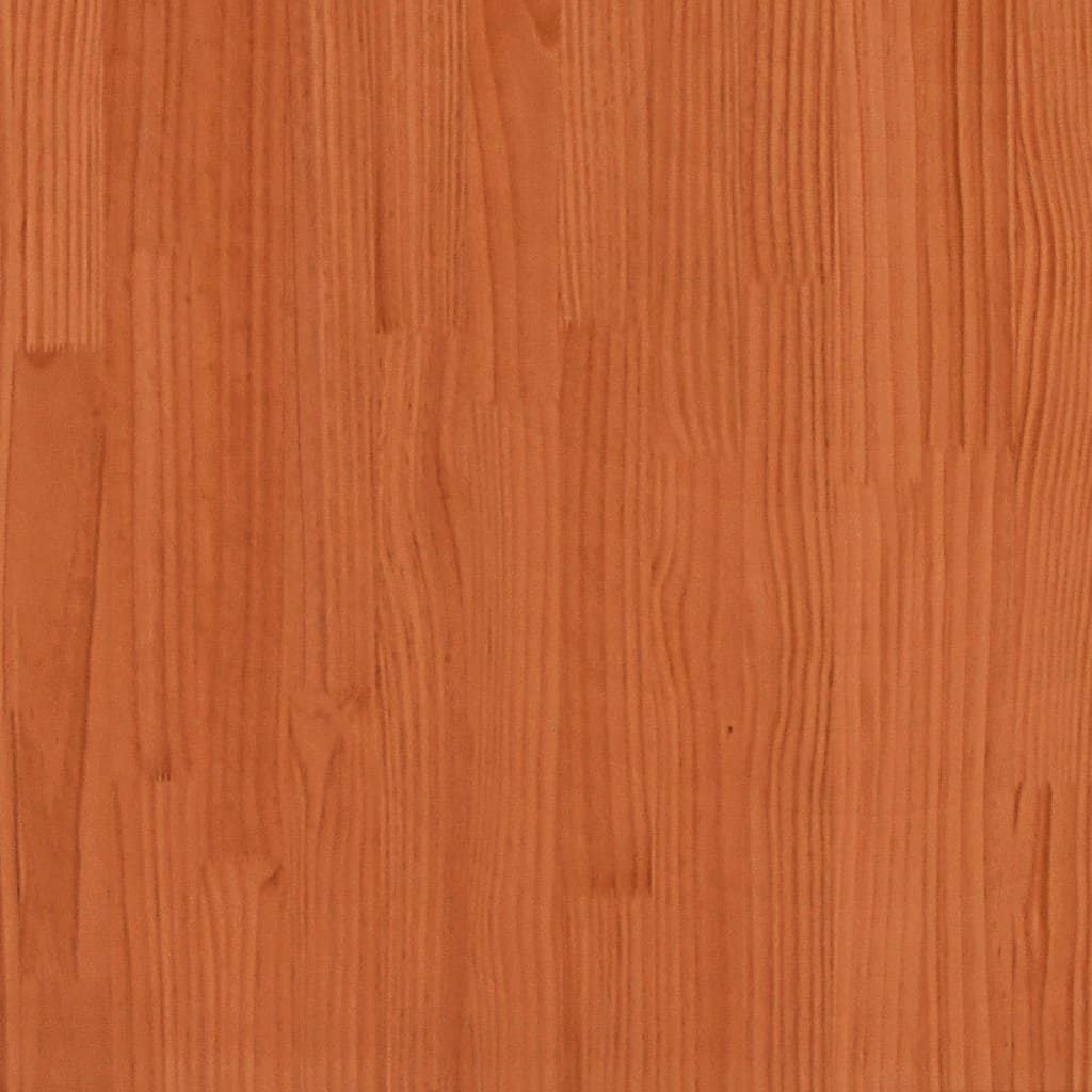 Pat pentru seniori, maro ceruit, 140x190 cm, lemn masiv de pin - Lando