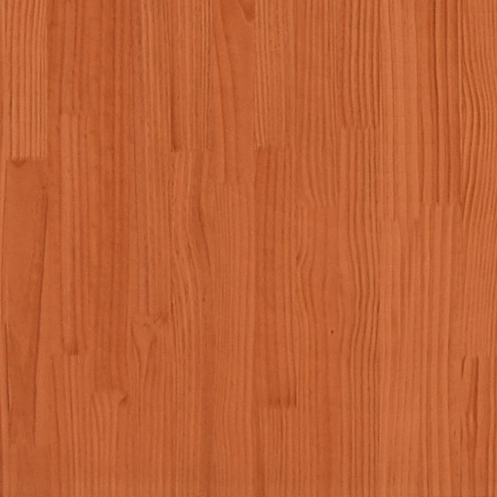 Pat pentru seniori, maro ceruit, 140x200 cm, lemn masiv de pin - Lando