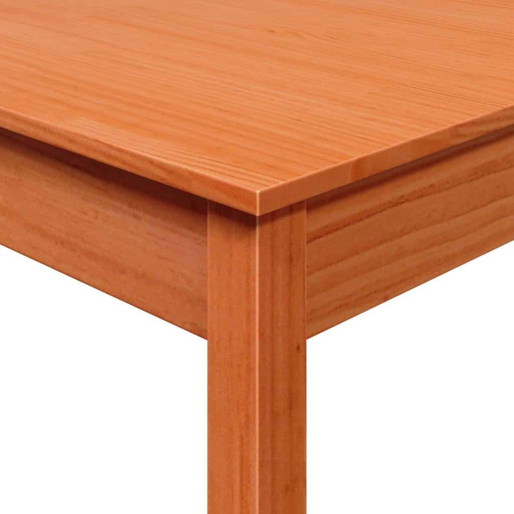 Masă de sufragerie, maro ceruit, 55x55x75 cm, lemn masiv de pin - Lando