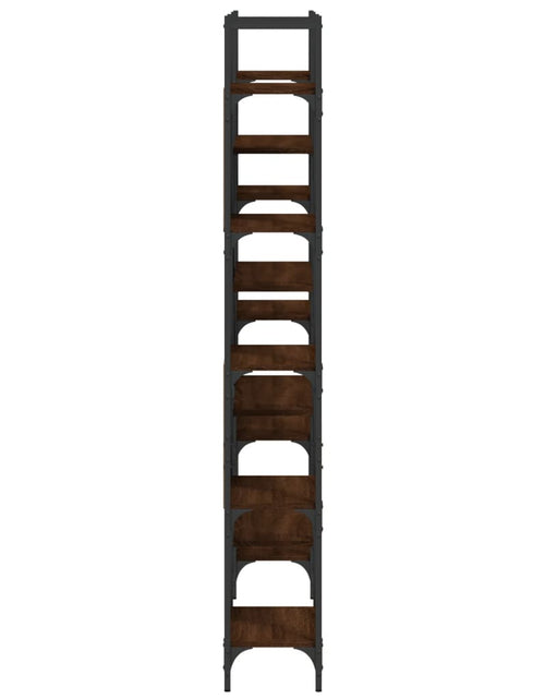 Încărcați imaginea în vizualizatorul Galerie, Bibliotecă, stejar maro, 155,5x24x166,5 cm, lemn prelucrat - Lando
