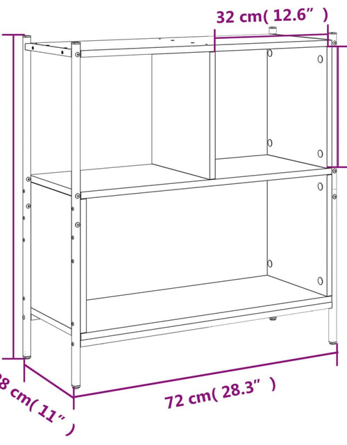 Încărcați imaginea în vizualizatorul Galerie, Bibliotecă, stejar sonoma, 72x28x77,5 cm, lemn prelucrat - Lando

