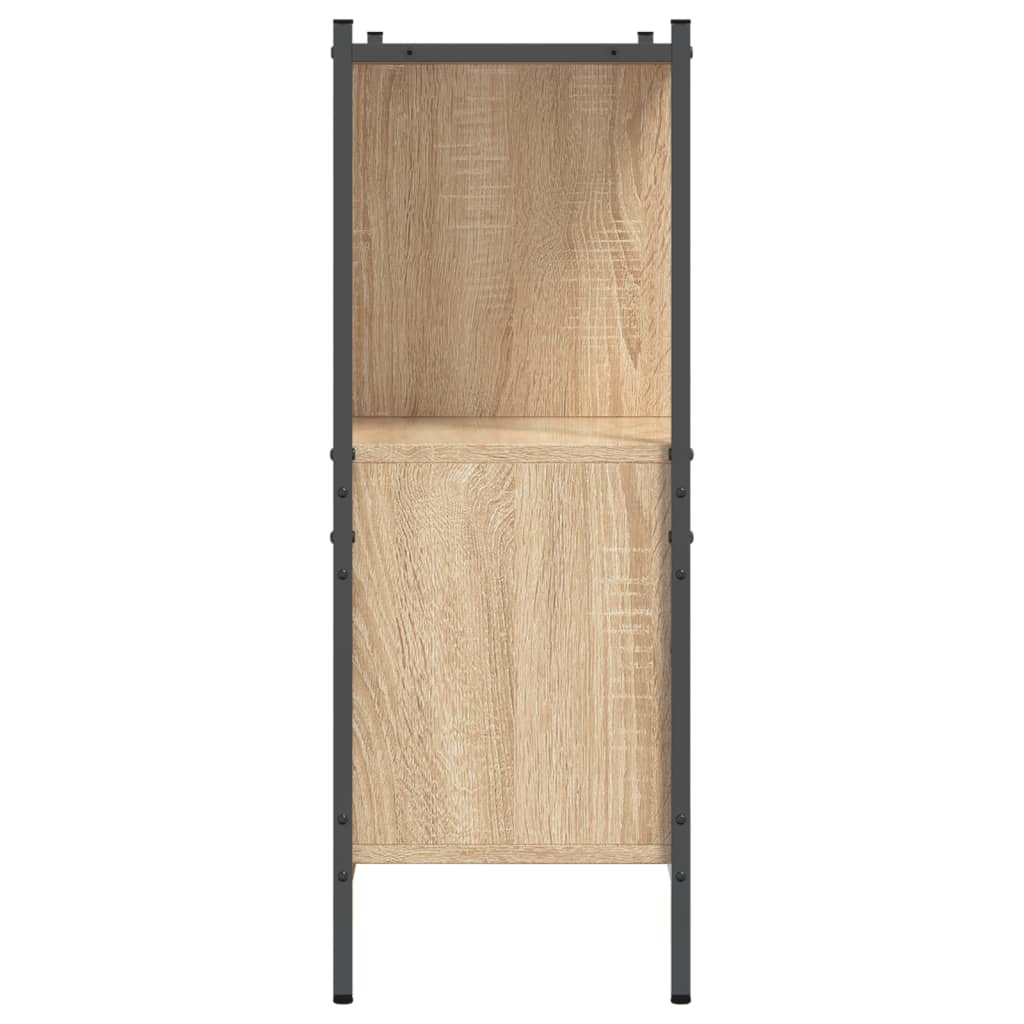 Bibliotecă, stejar sonoma, 102x28x77,5 cm, lemn prelucrat - Lando